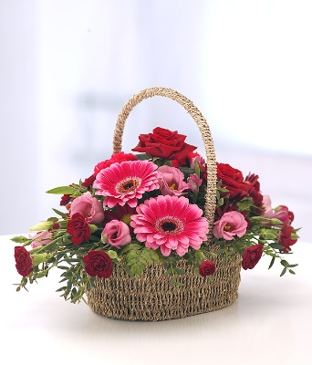 CERISE AND RED BASKET